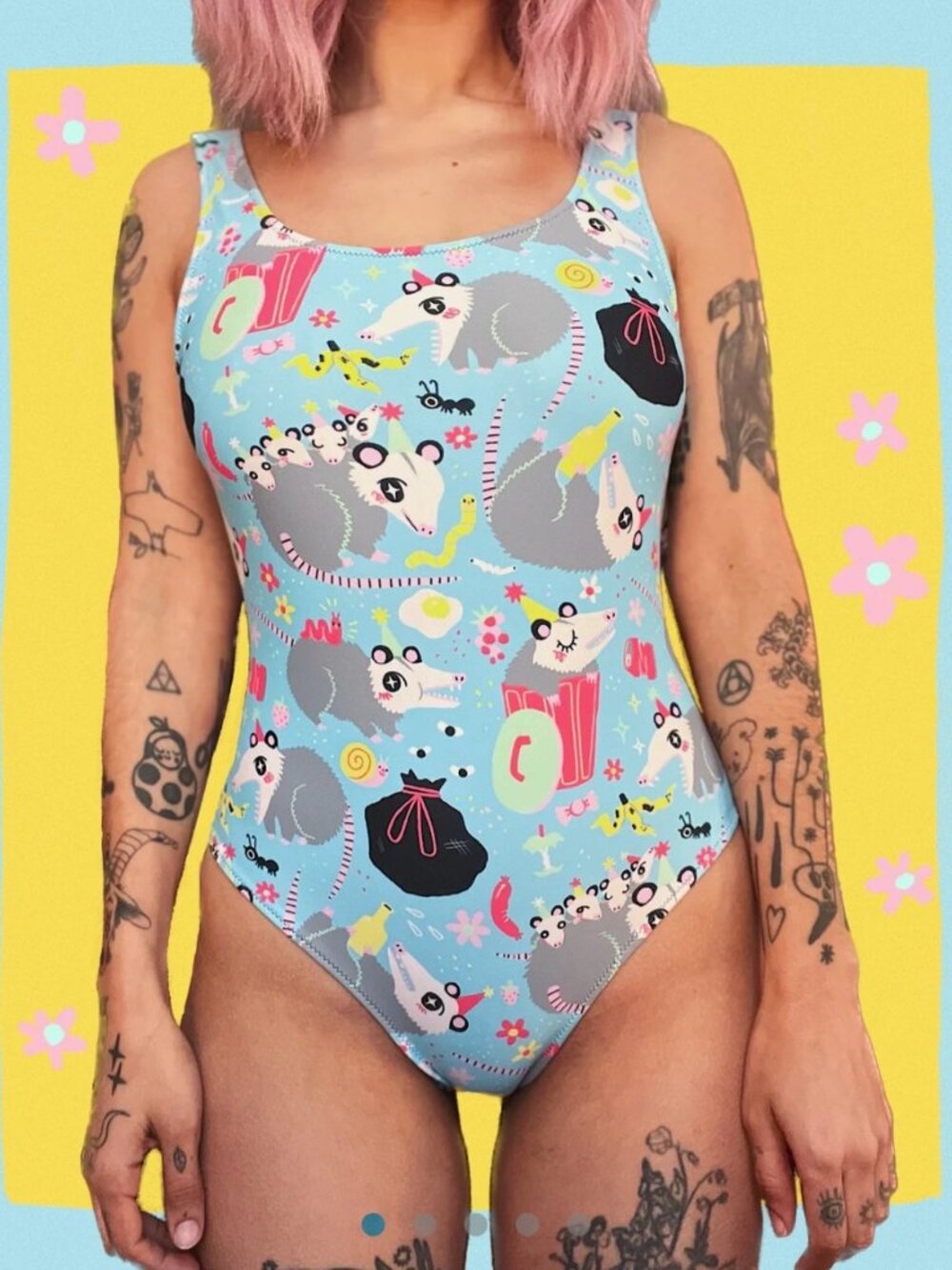 SoLazo "Trashy" One Piece Swim Suit 3X